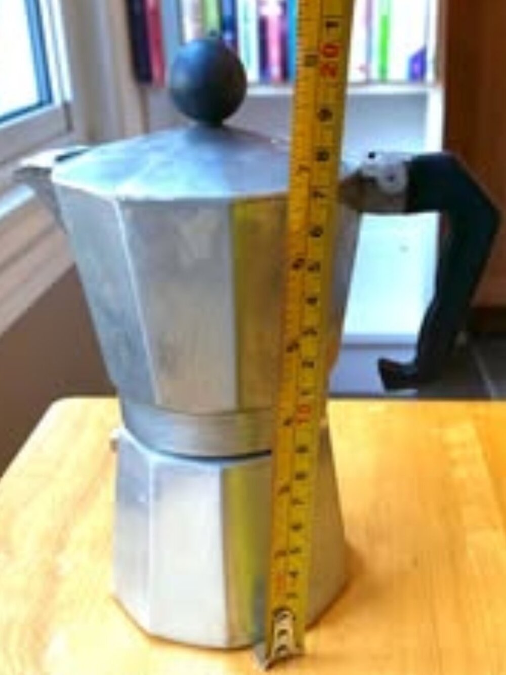 Classic stovetop moka pot, Italian vintage espresso maker 7 Inches High - Picture 5 of 5